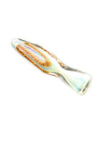 4" Fumed latticino chillum