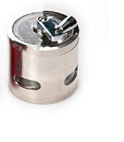 4 layer herb grinders Transparent hand-grinder weed tobacco metal pollen grinder CNC 61.4mm