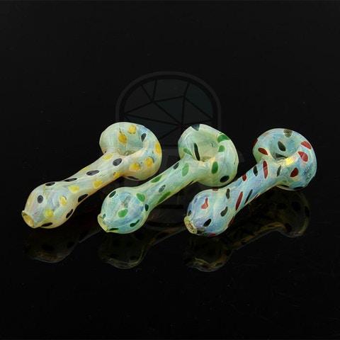 4" or 5" Outside silver fumed color dot spoon.