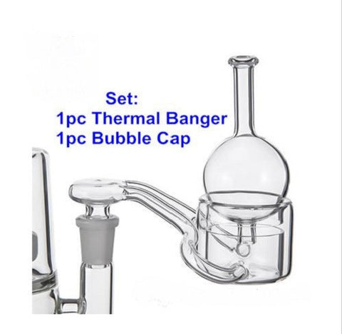 1-pc 50MM XXXXL Quartz Thermal Banger+Bubble carb cap