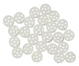 10-pc Set-8mm X 2mm White Ceramic Pipe Screen w/ Six Holes