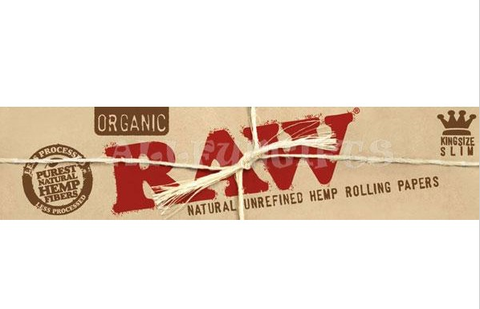 5-pack Raw Organic Hemp Kingsize Slim Rolling Papers Display