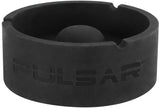 1- Pulsar Tap Tray Basic Silicone Round Ashtray - Black