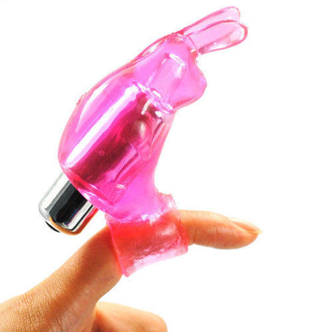 7 Speeds pink Bunny Finger Vibrator and WaterproofClitoral, G-Spot
