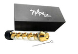 1-pc 7pipe 7 Twisty Glass Blunt smoking pipe Second Generation dry herb herbal vape pen