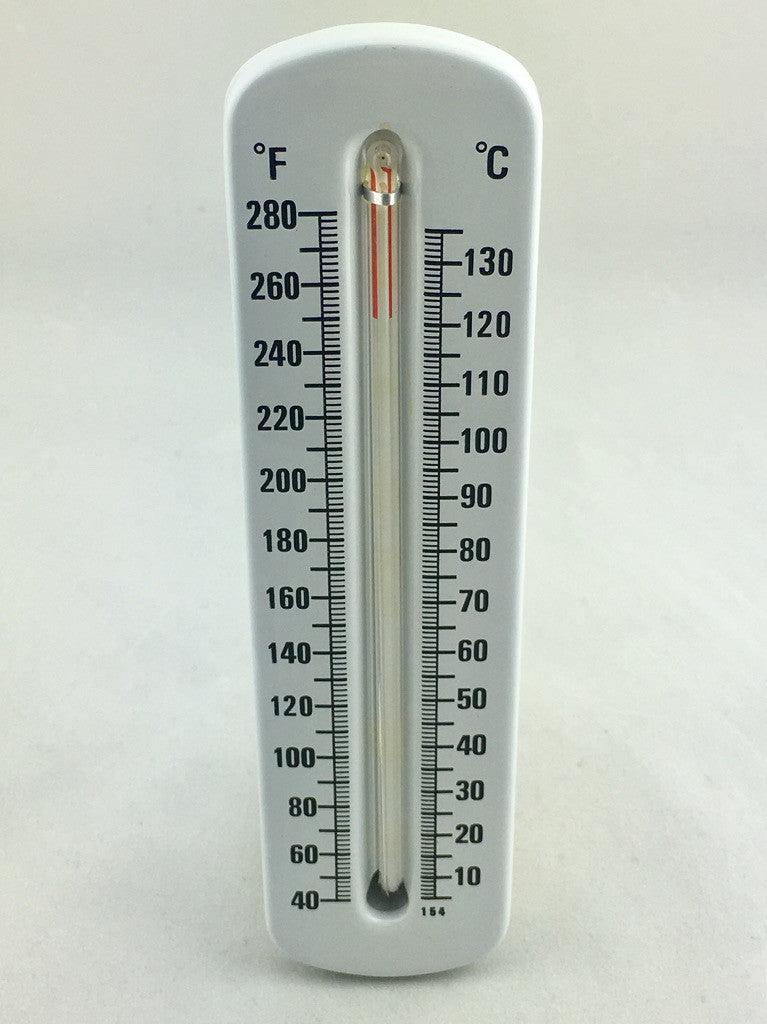 8" TSW Scale Type Hot Water Thermometer 40°F -280°F & 5°C -130°C (Angle)
