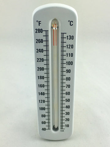 8" TSW Scale Type Hot Water Thermometer 40°F -280°F & 5°C -130°C (Angle)