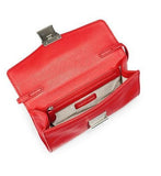 Alexa Push Lock Leather Mini Bag 1", 20-22", 4.5", 8.5", Medium, Red