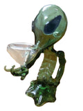 Alien Glass pipes glass smoking pipes glass water pipes with 17.5cm height