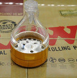 1-pcs Aluminum Acrylic Funnel Herb Tobacco Spice Grinder Crusher Funnel Gridner Smoking Set For Vaporizer