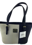 Anne AK Klein Perfect Two Tone Tote Color Black/White