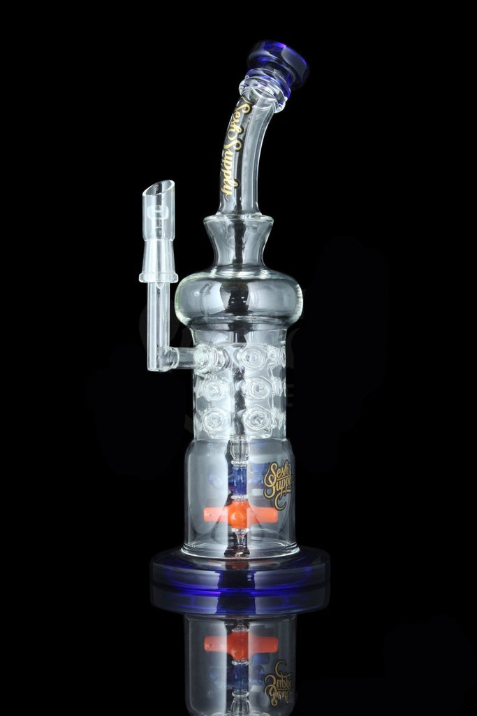 "Aphrodite" Dual Propeller Perc Fab Concentrate Rig