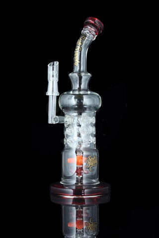 "Aphrodite" Dual Propeller Perc Fab Concentrate Rig