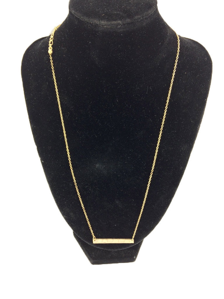 Apt.9 Plated Gold Chain w/ Dimpled Charm Gold Plate 20"