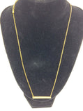 Apt.9 Plated Gold Chain w/ Dimpled Charm Gold Plate 20"