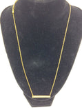 Apt.9 Plated Gold Chain w/ Dimpled Charm Gold Plate 20"