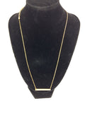 Apt.9 Plated Gold Chain w/ Dimpled Charm Gold Plate 20"