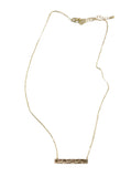 Apt.9 Plated Gold Chain w/ Dimpled Charm Gold Plate 20"