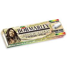 10pks- Bob Marley Rolling Papers Organic Hemp - 1-1/4"