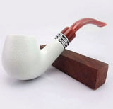 Classic White Durable Tobacco Cigars Cigarette Pipes Smoking Pipe Pouch