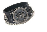 Cool Rock Punk Skull Gothic Skeleton Cuff Watches Analog Quartz Wrist Watches