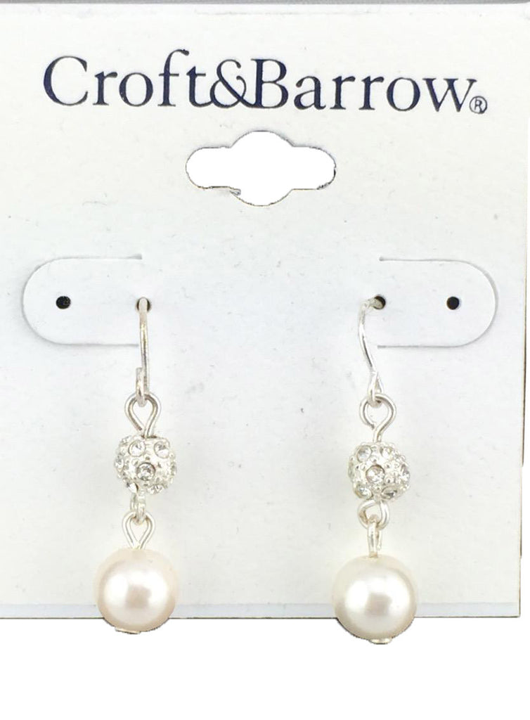 Croft & Barrows Pearl Earrings Costume Jewelry