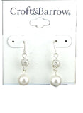 Croft & Barrows Pearl Earrings Costume Jewelry