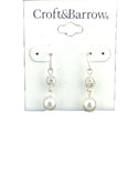 Croft & Barrows Pearl Earrings Costume Jewelry