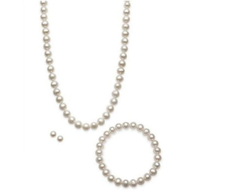 Cultured Freshwater Pearl Jewelry Set ( 7-8mm