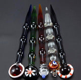 1- PC  Dabber Tool for Oil and Wax glass oil rigs Dab Stick Carving tool Glass cap For Vapor E nails, Dab nail quartz enail
