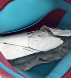 David Jones 15" Strap Bordeaux W/ Blue Lining