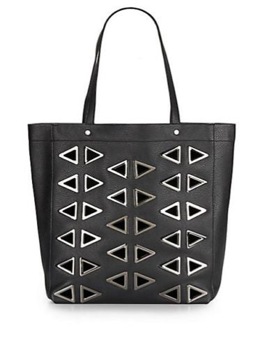 Deux Lux Vida Cutout Tote Black 10", 12", 15", 5", Faux leather and Large