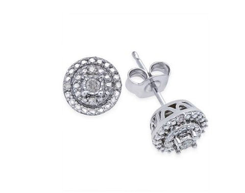 Diamond Stud Earrings(1/10Ct.Tw.) In Sterling Silver