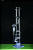 Elite Triple Stacked Honeycomb with Splash Guard Tall Water Pipe