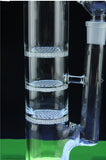 Elite Triple Stacked Honeycomb with Splash Guard Tall Water Pipe