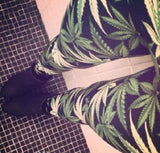 Female Digital Printing The Leaf Leggings Fashion Fluorescent Green Star Legging