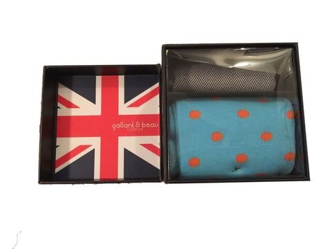 Gallant & Beau ( London ) Turqo uoise/Grey Comb Fits All Sizes