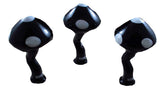 GRAV Mushroom Spoon Glass Hand TOBACCO Pipes dry pipe Smoking pipes black color height: 3.94"
