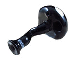 GRAV Mushroom Spoon Glass Hand TOBACCO Pipes dry pipe Smoking pipes black color height: 3.94"