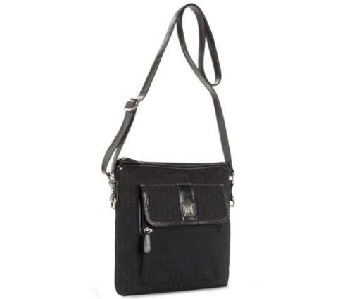 Giani Bernini Annabelle Signature Cross Body Bag Navy