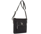 Giani Bernini Annabelle Signature Cross Body Bag Navy