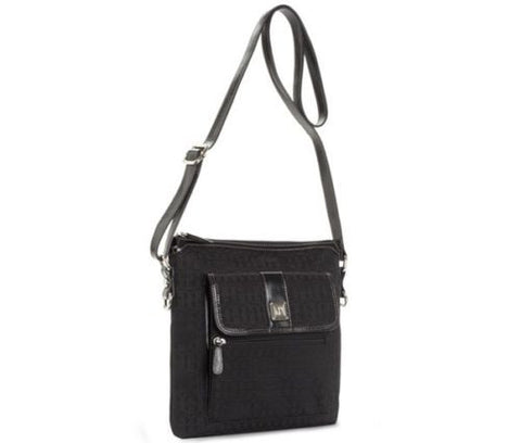 Giani Bernini Annabelle Signature Cross Body Bag Navy
