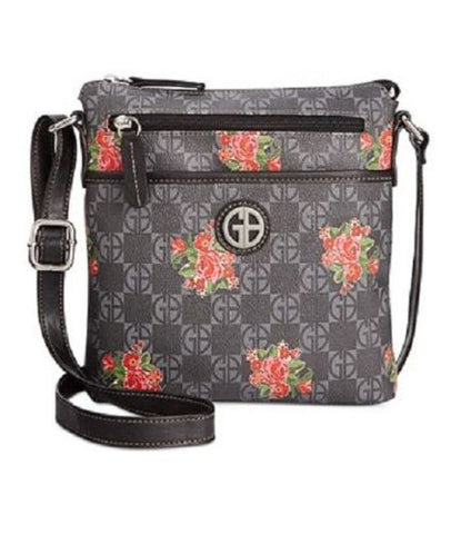 Giani Bernini Check Signature Floral Cross Body