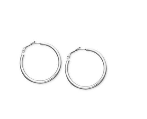 Giani Bernini Sterling Silver Earring, Tube Hoop Earrings