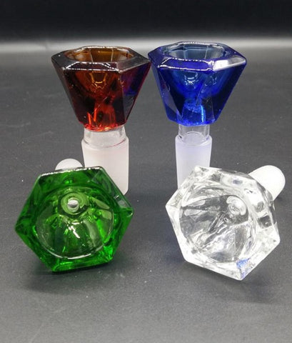 1-pcs Glass Bowl for Glass Bong with Four Colors 14mm And 18mm Male Joint Glass Bowls for Glass Pipes Bongs