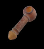 Glass Ornament On Smoking Display Spoon Pipe 3.7"