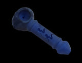 Glass Ornament On Smoking Display Spoon Pipe 3.7"