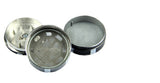 New Metal Three Layers Poker Style Herbal Herb Tobacco Grinder Hand Muller Black for Smoking Pipe Accessories