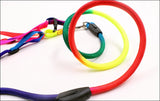 1- Nylon Rainbow Dog Harness And Leash 120cm Long