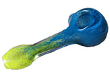 Hand Blown Glass Smoking Color Pipe Length: 3.94"